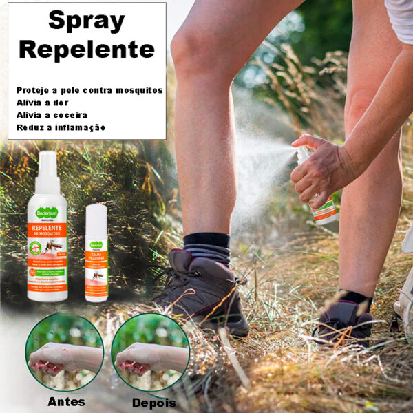 Spray repelente para viagem - uso diário