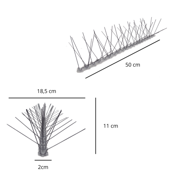 espigões anti pouso de aves 5 hastes