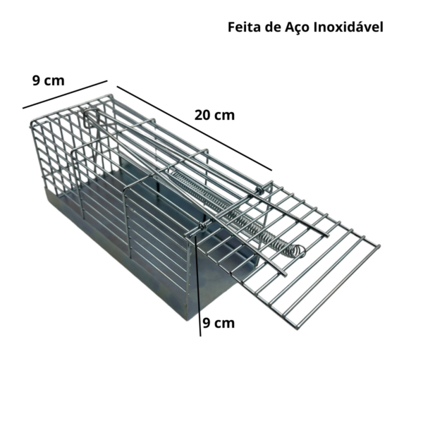 Armadilha para Ratos e Ratazanas em Aço Inoxidável